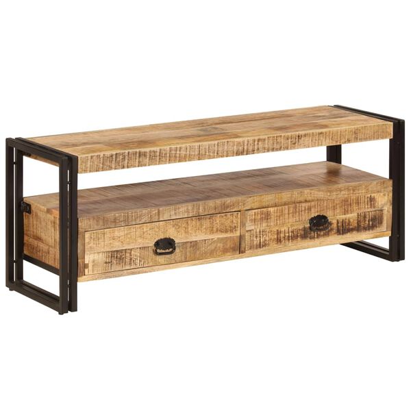 vidaXL Έπιπλο Τηλεόρασης 120 x 35 x 45 εκ. από Μασίφ Ξύλο Μάνγκο
