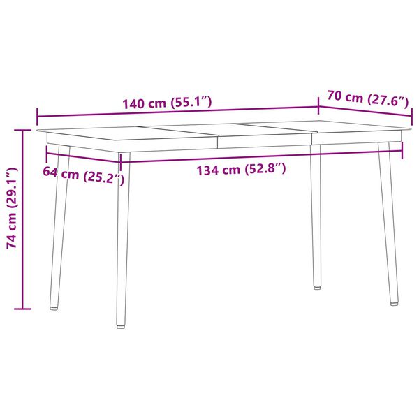 vidaXL Σετ τραπεζαρίας 5 pcs Ανοιχτό γκρι Πολυ ράταν