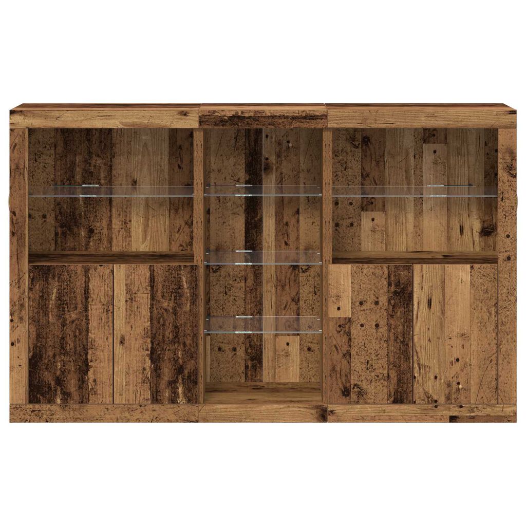 vidaXL Πλαϊνό γραφείο Παλαιό ξύλο 162 x 37 x 100 εκ.