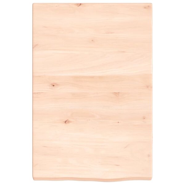 vidaXL Πάγκος Μπάνιου 40 x 60 x (2-4) εκ. από Ακατέργαστο Μασίφ Ξύλο
