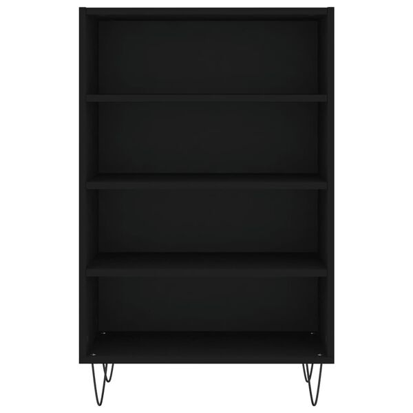 vidaXL Ραφιέρα Μαύρη 57 x 35 x 90 από Επεξεργασμένο Ξύλο