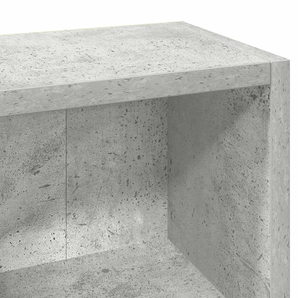 vidaXL Έπιπλα CD 2 τεμ. Γκρι Σκυροδέματος 21x16x93,5 εκ. Μοριοσανίδα