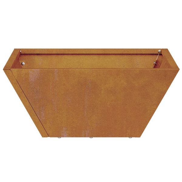 vidaXL Γλάστρα Κήπου Σκ rusty 35 x 35 x 15 εκ.