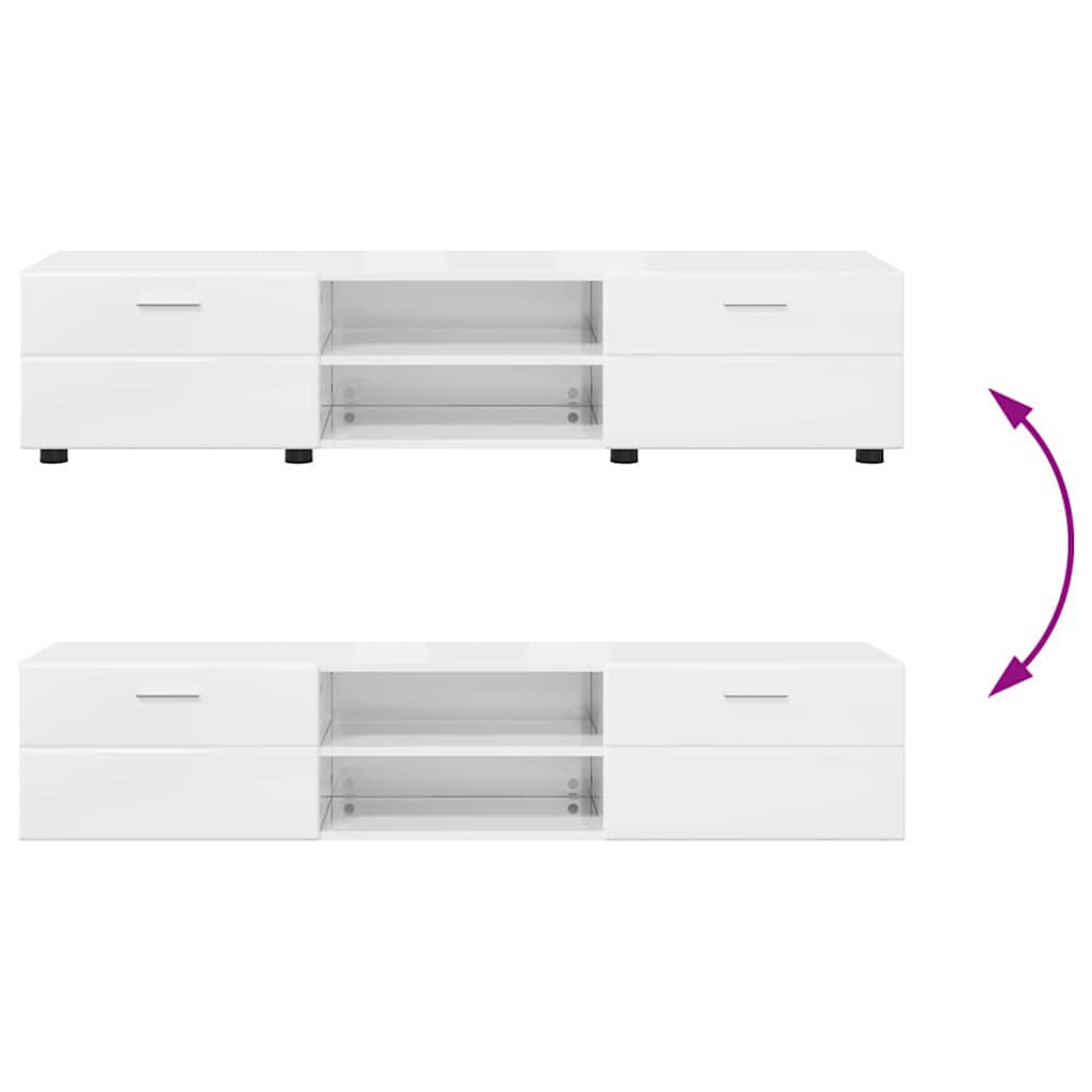 vidaXL Ντουλάπι TV με συρτάρι Γκρι σκυροδέματος 150 x 39 x 30 εκ