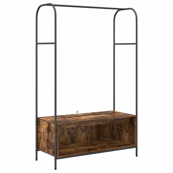vidaXL Ράφι Ρούχων Καφέ 100 x 44 x 160 εκ Επεξεργασμένο ξύλο