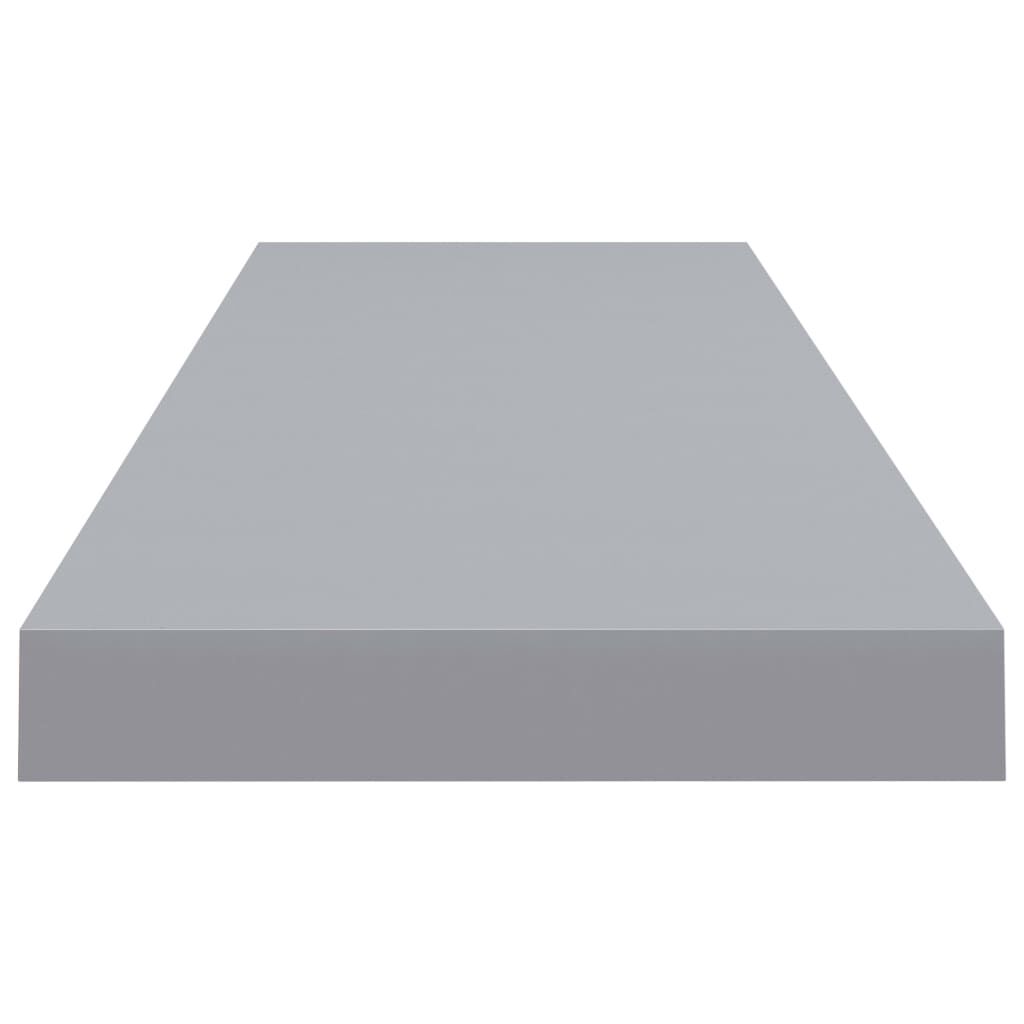 vidaXL Ράφι Τοίχου Γκρι 90x23,5x3,8 εκ. MDF