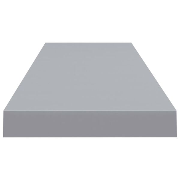 vidaXL Ράφι Τοίχου Γκρι 90x23,5x3,8 εκ. MDF