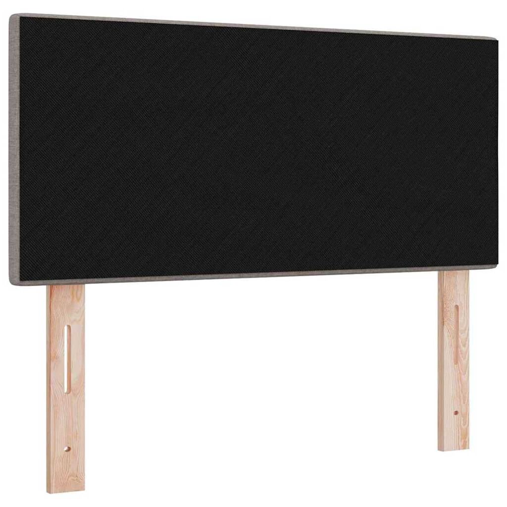 vidaXL LED Κεφαλάρι με φώτα λωρίδας LED με κεφαλάρι Taupe 80 cm ύφασμα