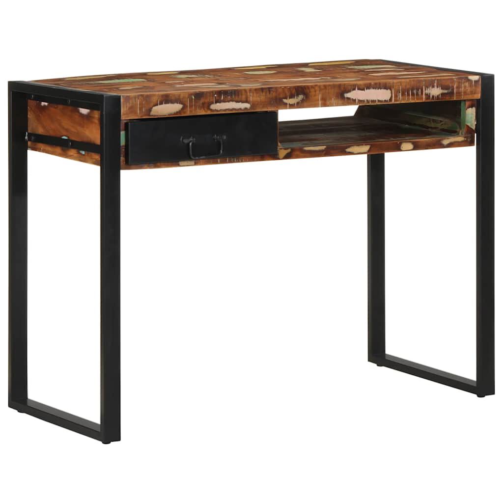 Γραφείο vidaXL Πολύχρωμο 100x50x75 cm Στερεό ξύλο αναγεννημένο