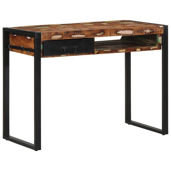 Γραφείο vidaXL Πολύχρωμο 100x50x75 cm Στερεό ξύλο αναγεννημένο