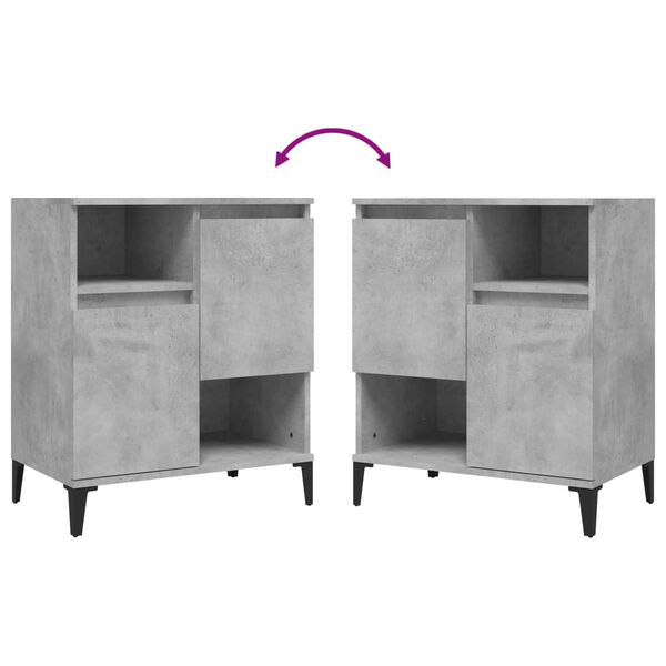 vidaXL Ντουλάπι Γκρι Σκυροδέματος 60x35x70 εκ. Επεξεργασμένο Ξύλο