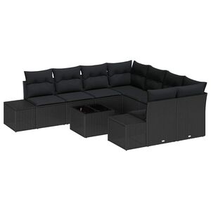 vidaXL &Sigma;&epsilon;&tau; &Kappa;&alpha;&nu;&alpha;&pi;έ &Kappa;ή&pi;&omicron;&upsilon; &mu;&epsilon; &mu;&alpha;&xi;&iota;&lambda;ά&rho;&iota; 9 pcs &Mu;&alpha;ύ&rho;&omicron; &sigma;&upsilon;&nu;&theta;&epsilon;&tau;&iota;&kappa;ό &rho;&alpha;&tau;ά&nu;