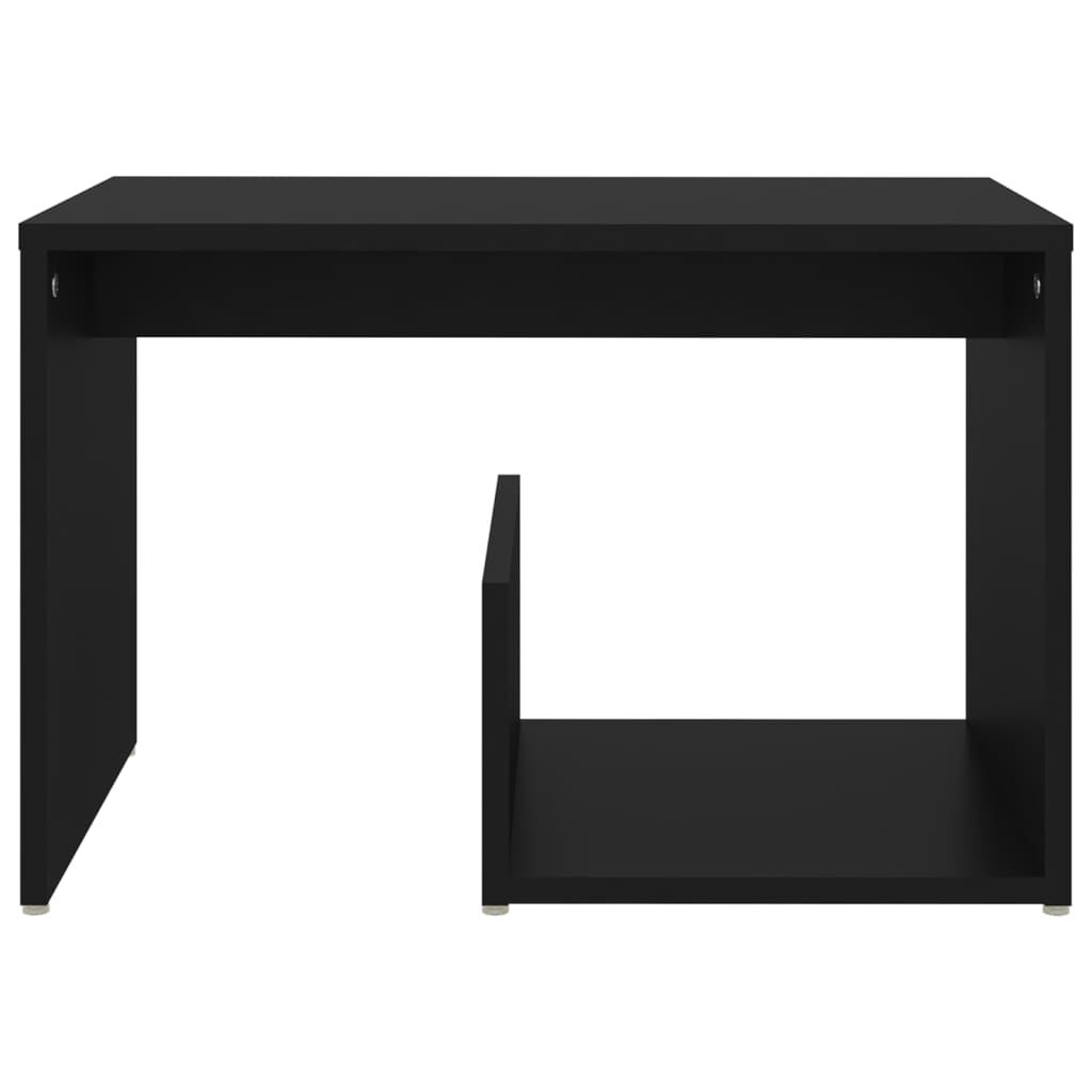 vidaXL Τραπεζάκι Βοηθητικό Μαύρο 59 x 36 x 38 εκ. από Επεξ. Ξύλο