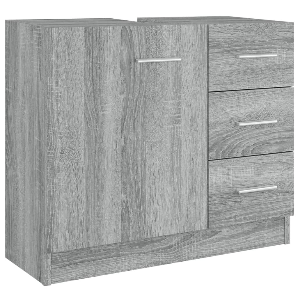 vidaXL Ντουλάπι Νιπτήρα Grey Sonoma 63x38,50x54 εκ. Επεξεργ. Ξύλο