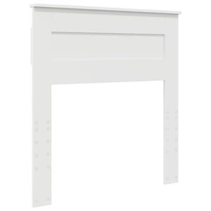vidaXL Κεφαλάρι με κεφαλάρι Λευκό 75 cm Επεξεργασμένο ξύλο