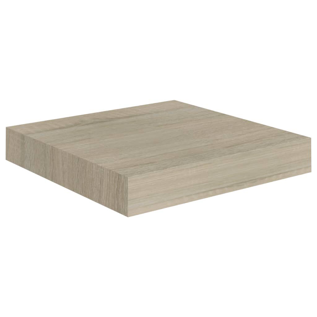 vidaXL Ράφια Τοίχου 2 τεμ. Χρώμα Δρυός 23x23,5x3,8 εκ. MDF