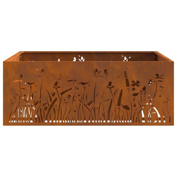 vidaXL Φωτιά Καφέ 80 x 80 x 30 cm Ατσάλι σκληρυθέν στον αέρα