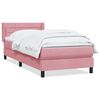 vidaXL Box Spring &kappa;&rho;&epsilon;&beta;ά&tau;&iota; &mu;&epsilon; &sigma;&tau;&rho;ώ&mu;&alpha; &rho;&omicron;&zeta; 100x220 cm &Beta;&epsilon;&lambda;&omicron;ύ&delta;&iota;&nu;&omicron;