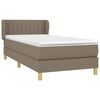 vidaXL &Kappa;&rho;&epsilon;&beta;ά&tau;&iota; Boxspring &mu;&epsilon; &Sigma;&tau;&rho;ώ&mu;&alpha; Taupe 90x190 &epsilon;&kappa;.&Upsilon;&phi;&alpha;&sigma;&mu;ά&tau;&iota;&nu;&omicron;