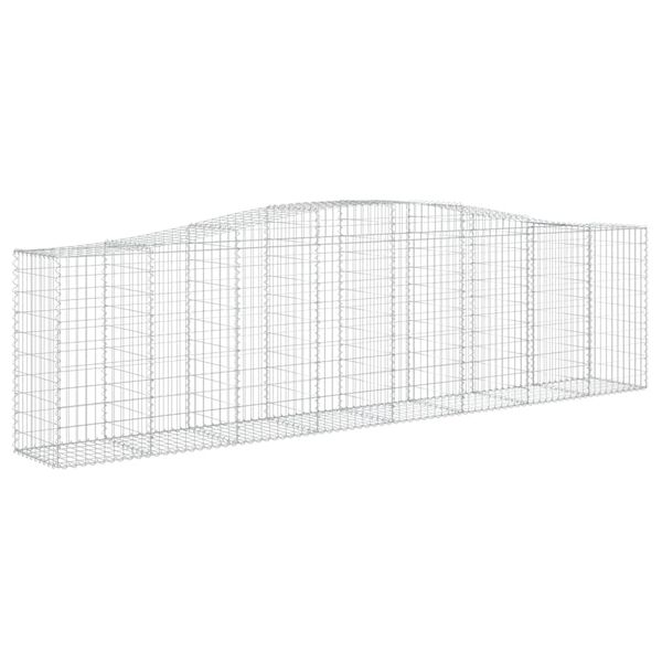 vidaXL Συρματοκιβώτια Τοξωτά 5 τεμ. 400x50x100/120 εκ. Γαλβαν. Ατσάλι