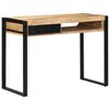 Γραφείο vidaXL 100x50x75 cm Στερεό ακατέργαστο ξύλο Mango