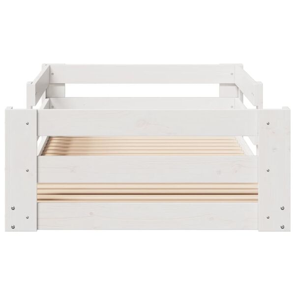 vidaXL &Pi;&lambda;&alpha;ί&sigma;&iota;&omicron; &kappa;&rho;&epsilon;&beta;&alpha;&tau;&iota;&omicron;ύ &chi;&omega;&rho;ί&sigmaf; &sigma;&tau;&rho;ώ&mu;&alpha; &Lambda;&epsilon;&upsilon;&kappa;ό 80x160&epsilon;&kappa; &Sigma;&tau;&epsilon;&rho;&epsilon;ό &xi;ύ&lambda;&omicron; &pi;&epsilon;ύ&kappa;&omicron;