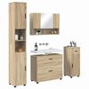 vidaXL Σετ Επίπλων Μπάνιου με ράφι 4 pcs Sonoma Δρυς 30 x 35 x 192 εκ.
