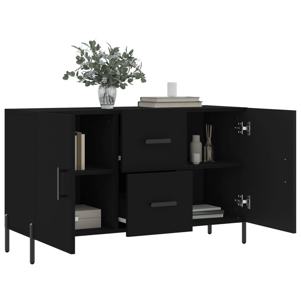 vidaXL Ντουλάπι Μαύρο 100x36x60 εκ. από Επεξεργασμένο Ξύλο