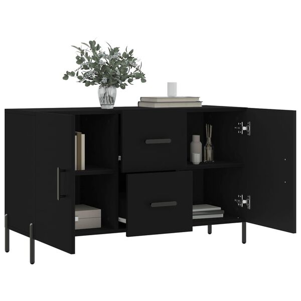 vidaXL Ντουλάπι Μαύρο 100x36x60 εκ. από Επεξεργασμένο Ξύλο