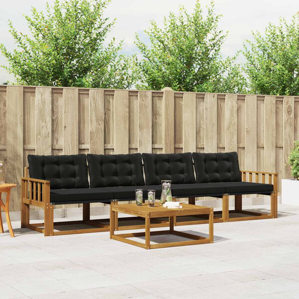 vidaXL &Sigma;&epsilon;&iota;&rho;ά &Kappa;&alpha;&nu;&alpha;&pi;έ &Epsilon;&xi;&omega;&tau;&epsilon;&rho;&iota;&kappa;&omicron;ύ &mu;&epsilon; &mu;&alpha;&xi;&iota;&lambda;ά&rho;&iota; 5 pcs &Phi;&upsilon;&sigma;&iota;&kappa;ό &kappa;&alpha;&iota; &Mu;&alpha;ύ&rho;&omicron;