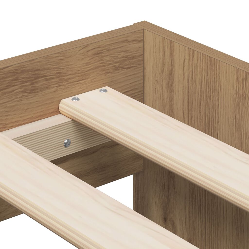vidaXL Κρεβάτι με Αποθήκευση Artisan Oak 90x190 εκ.