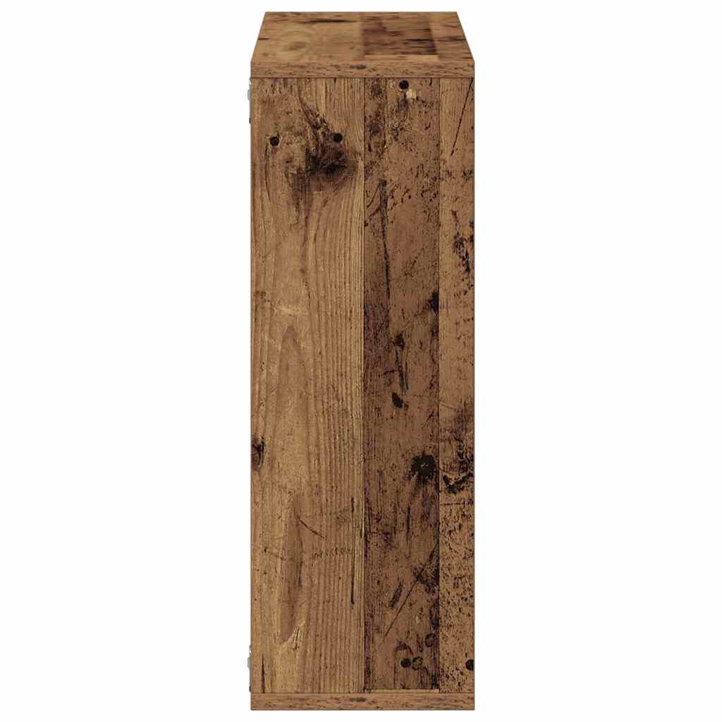 vidaXL Ράφι τοίχου Παλιό ξύλο 104x20x58,5 cm Κατασκευασμένο ξύλο