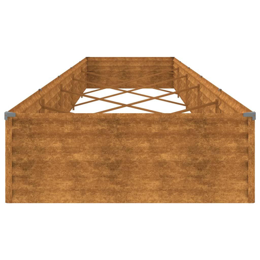 vidaXL Ζαρντινιέρα 482 x 100 x 36 εκ. από Ατσάλι Σκληρυθέν στον Αέρα