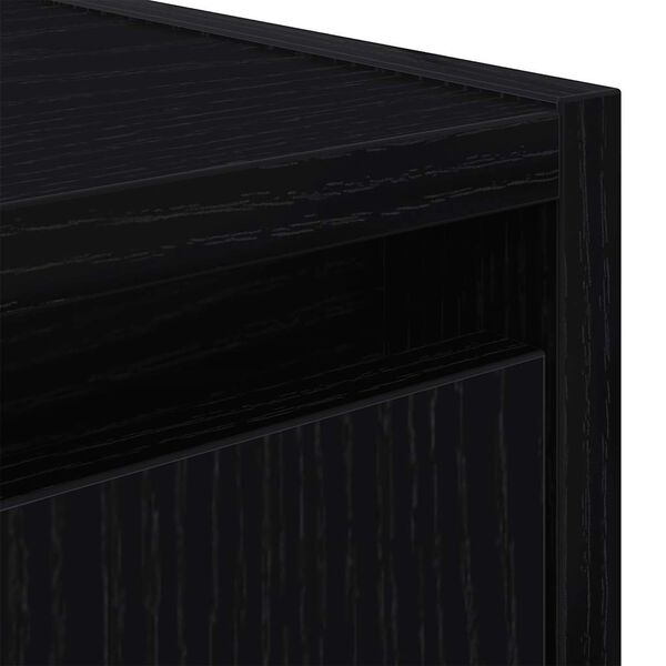 vidaXL Επίτοιχο κομοδίνο μαύρο 38x34x40 cm