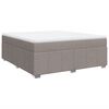 vidaXL &Kappa;&rho;&epsilon;&beta;ά&tau;&iota; Boxspring &mu;&epsilon; &Sigma;&tau;&rho;ώ&mu;&alpha; Taupe 180x200 &epsilon;&kappa;. &Upsilon;&phi;&alpha;&sigma;&mu;ά&tau;&iota;&nu;&omicron;