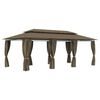 vidaXL &Kappa;&iota;ό&sigma;&kappa;&iota; &mu;&epsilon; &Kappa;&omicron;&upsilon;&rho;&tau;ί&nu;&epsilon;&sigmaf; Taupe 600 x 298 x 270 &epsilon;&kappa;. 180 &gamma;&rho;./&mu;&sup2;