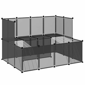 vidaXL &Kappa;&lambda;&omicron;&upsilon;&beta;ί &Mu;&iota;&kappa;&rho;ώ&nu; &Zeta;ώ&omega;&nu; &Mu;&alpha;ύ&rho;&omicron; 143x107x93 &epsilon;&kappa;. &Pi;&omicron;&lambda;&upsilon;&pi;&rho;&omicron;&pi;&upsilon;&lambda;έ&nu;&iota;&omicron; & &Alpha;&tau;&sigma;ά&lambda;&iota;
