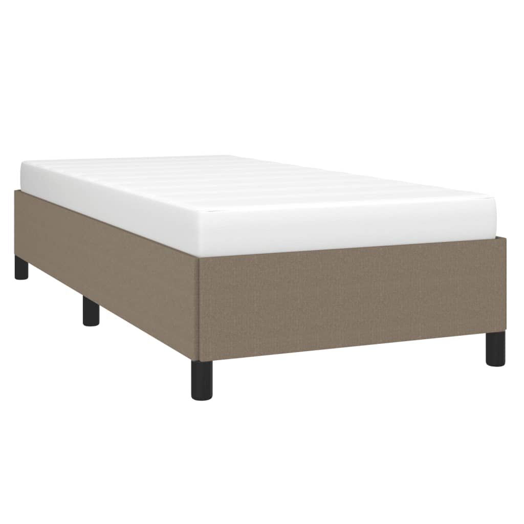 vidaXL Σκελετός Κρεβατιού Χωρίς Στρώμα Taupe 100 x 200 εκ. Υφασμάτινο