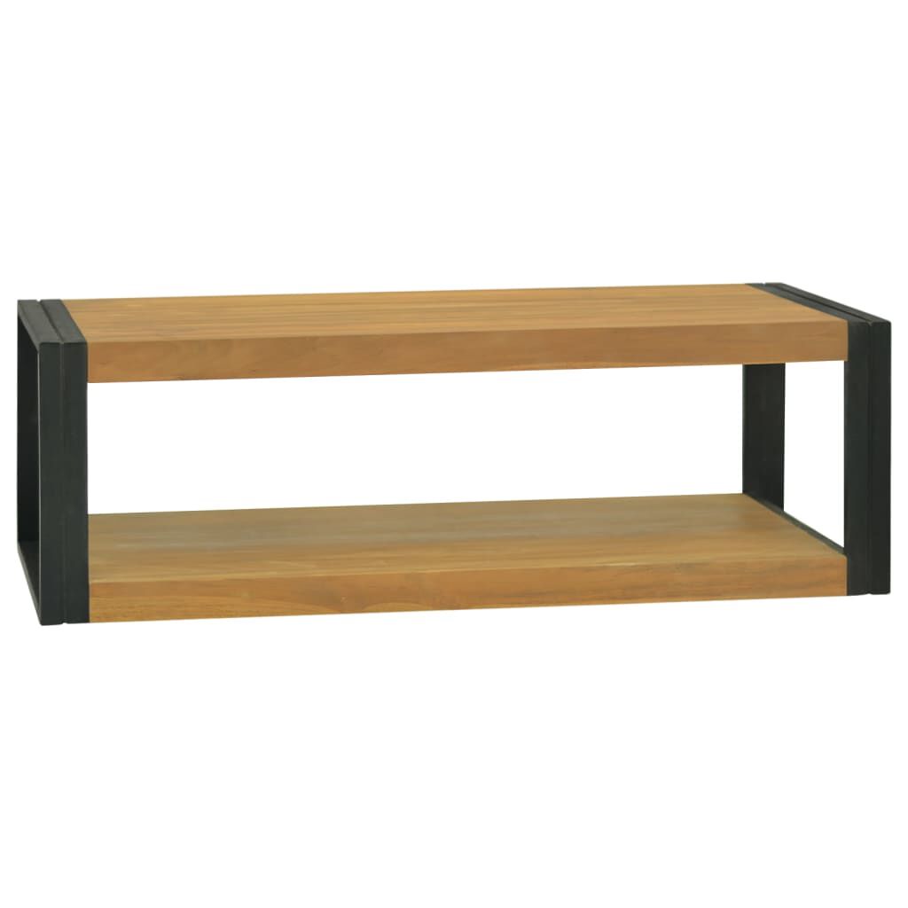 vidaXL Έπιπλο Μπάνιου Επιτοίχιο 110x45x35 εκ. από Μασίφ Ξύλο Teak
