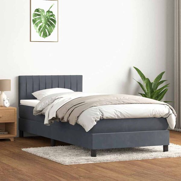 vidaXL &Kappa;&rho;&epsilon;&beta;ά&tau;&iota; Boxspring &mu;&epsilon; &Sigma;&tau;&rho;ώ&mu;&alpha; &Sigma;&kappa;&omicron;ύ&rho;&omicron; &Gamma;&kappa;&rho;&iota; 80x220 &epsilon;&kappa;. &Beta;&epsilon;&lambda;&omicron;ύ&delta;&iota;&nu;&omicron;