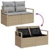 vidaXL Σετ Καναπέ Κήπου 7 pcs Μπεζ και Γκρι 55 x 55 x 37 εκ