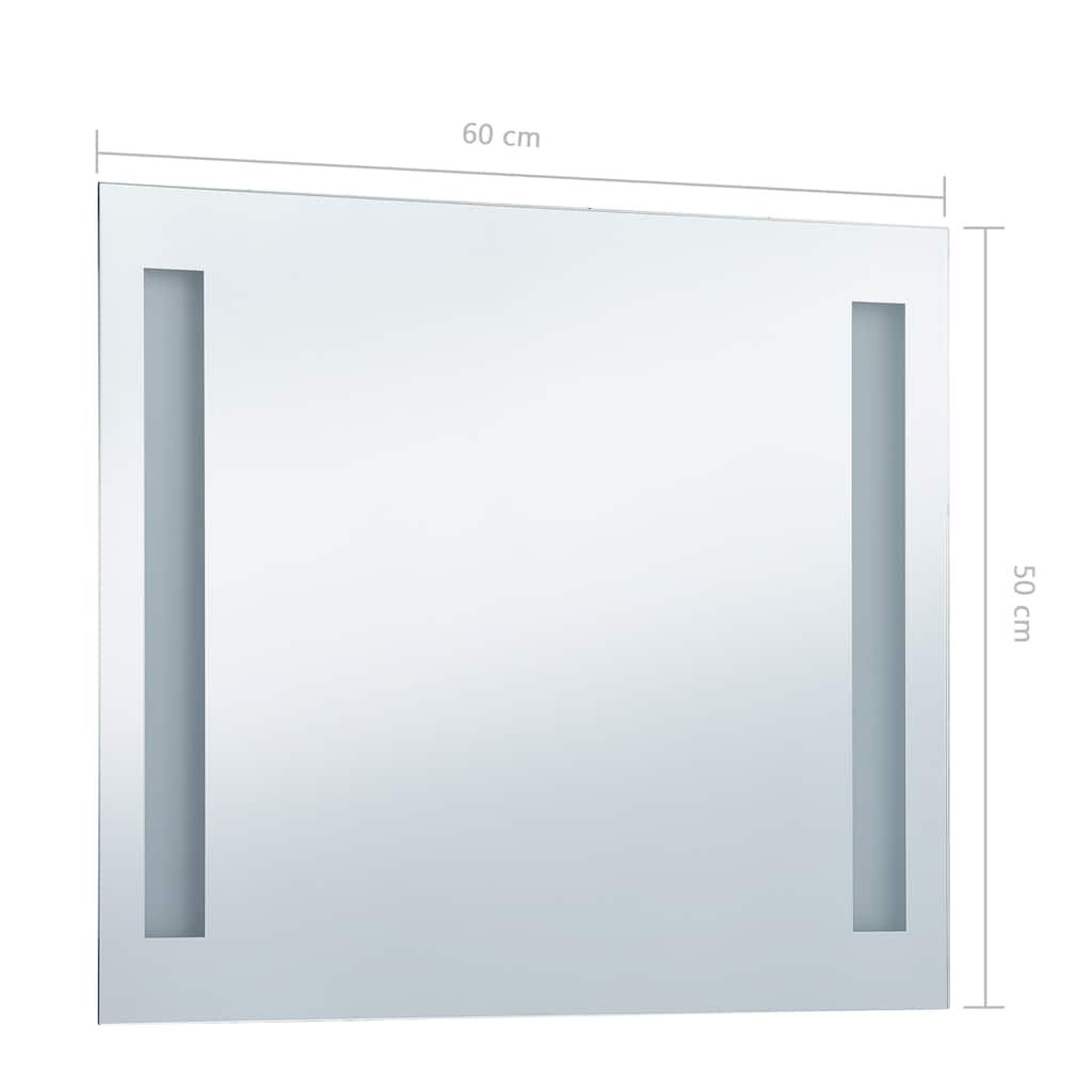 vidaXL Καθρέφτης Μπάνιου Τοίχου με LED 60 x 50 εκ.