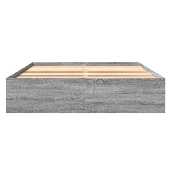 vidaXL Πλαίσιο Κρεβατιού Γκρι Sonoma 150x200 εκ. Επεξεργασμένο Ξύλο