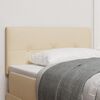 vidaXL Κεφαλάρι με κεφαλάρι Κρεμ 80 cm ύφασμα