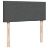 vidaXL Κρεβάτι Boxspring με Στρώμα Σκούρο Γκρι 120x200 εκ. Υφασμάτινο