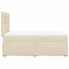 vidaXL &Kappa;&rho;&epsilon;&beta;ά&tau;&iota; Boxspring &mu;&epsilon; &Sigma;&tau;&rho;ώ&mu;&alpha; &Kappa;&rho;&epsilon;&mu; 120x200 &epsilon;&kappa;. &Upsilon;&phi;&alpha;&sigma;&mu;ά&tau;&iota;&nu;&omicron;