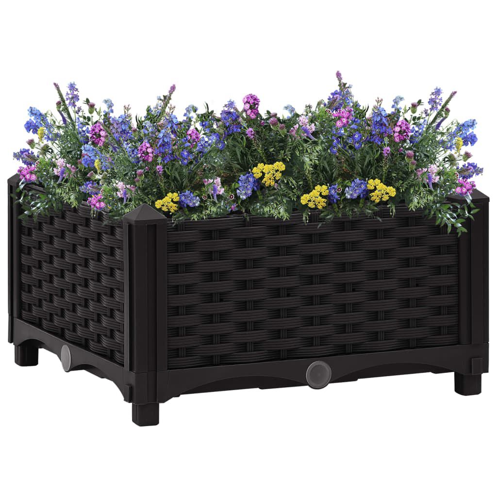 vidaXL Ζαρντινιέρα 40 x 40 x 23 εκ. από Πολυπροπυλένιο