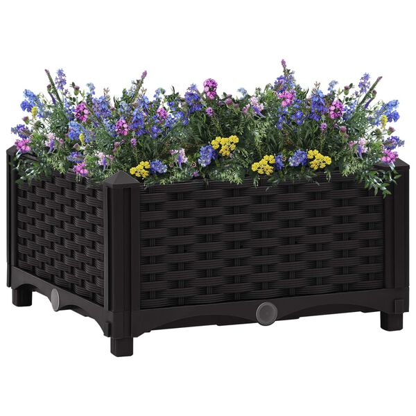 vidaXL Ζαρντινιέρα 40 x 40 x 23 εκ. από Πολυπροπυλένιο