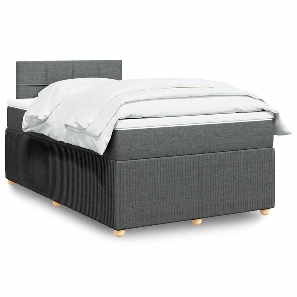 vidaXL &Kappa;&rho;&epsilon;&beta;ά&tau;&iota; Boxspring &mu;&epsilon; &Sigma;&tau;&rho;ώ&mu;&alpha; &Sigma;&kappa;&omicron;ύ&rho;&omicron; &Gamma;&kappa;&rho;&iota; 120x200 &epsilon;&kappa;. &Upsilon;&phi;&alpha;&sigma;&mu;ά&tau;&iota;&nu;&omicron;