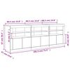 vidaXL Ντουλάπι με LED Sonoma Δρυς 181,5x37x67 εκ.